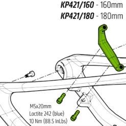 Cannondale KP421/ Flatmount160 Adapter