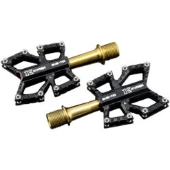 KCNC Slim Road Kyrex Platform Pedal With Stainless Steel Axle - Black