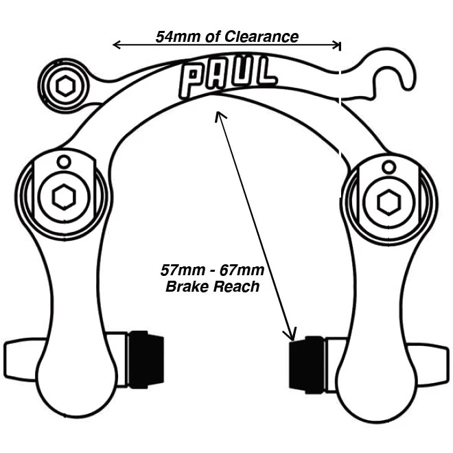 Paul Component Racer Road Center-Mount Center-Pull - Non-Recressed - Rear Rim Brake - Silver 3 Paul Component Racer Road Center-Mount Center-Pull - Non-Recressed - Rear Rim Brake - Silver - Image 3