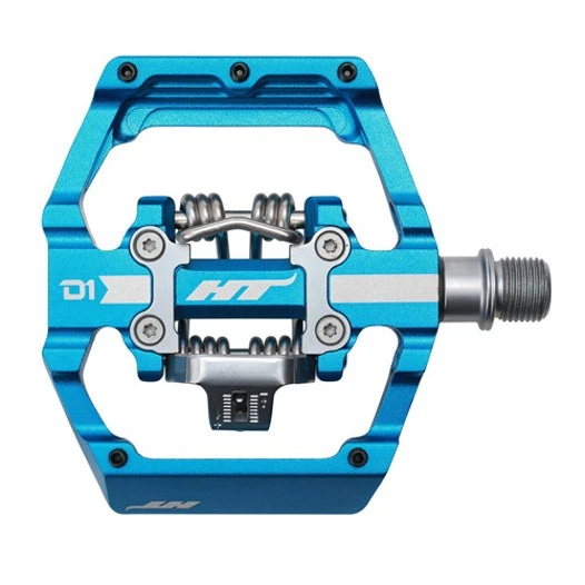 HT D1 DUO Clipless / Flat Pedals - Marine Blue 1 HT D1 DUO Clipless / Flat Pedals - Marine Blue