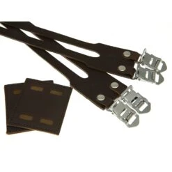 BLB Double Leather Straps - Dark Brown