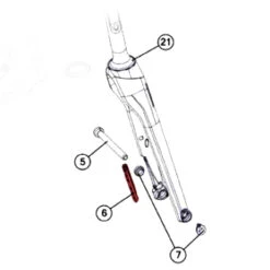 BMC Disc Brake Adapter FW / Fork - 140/160mm - Flat Mount - 300710