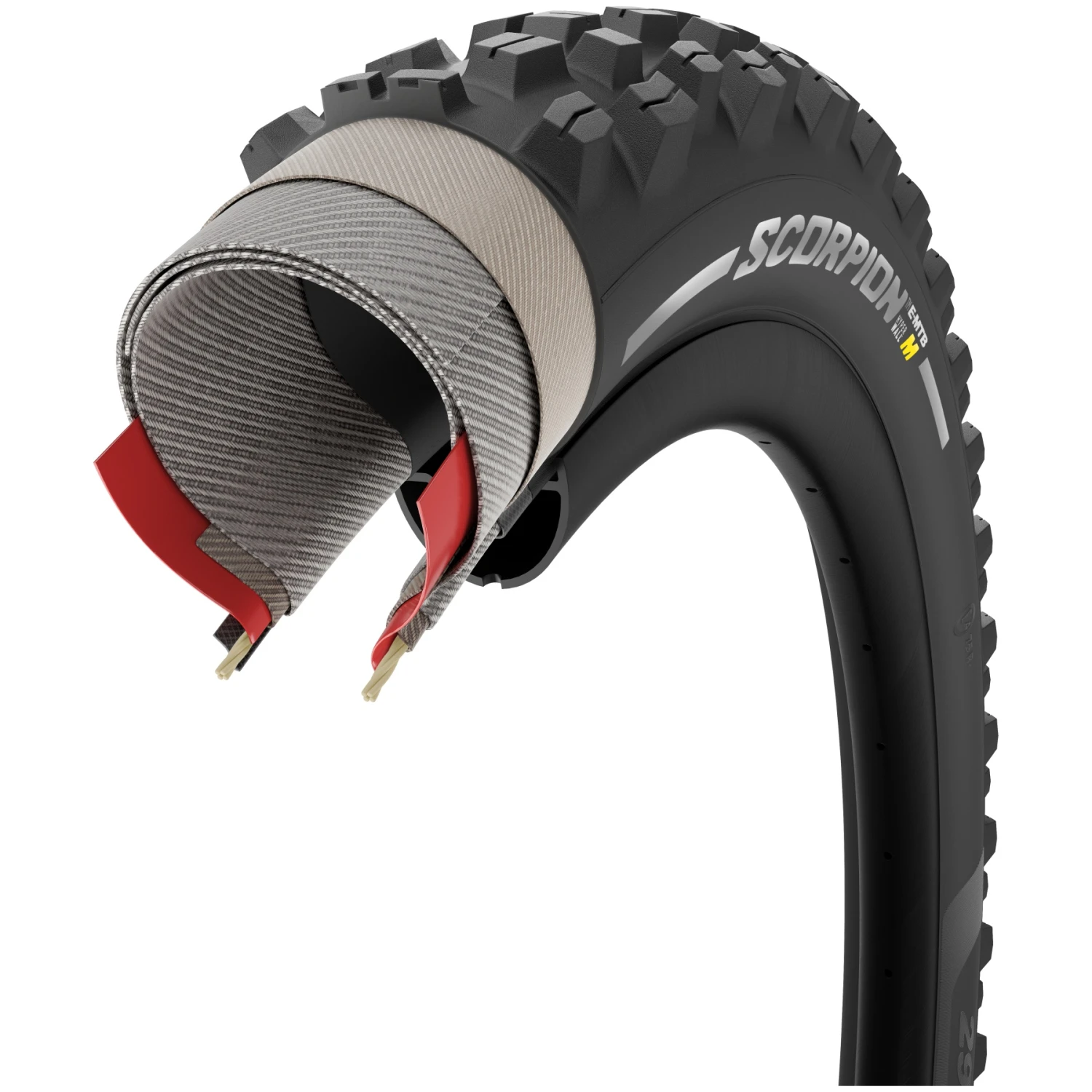 Pirelli Scorpion E-MTB M Folding Tire - 29x2.60" | Black 3 Pirelli Scorpion E-MTB M Folding Tire - 29x2.60" | Black - Image 3