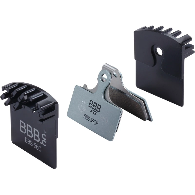 BBB Cycling Discstop Coolfin Brake Pads Shimano BBS-56C - Black/steelblue 1 BBB Cycling Discstop Coolfin Brake Pads Shimano BBS-56C - Black/steelblue