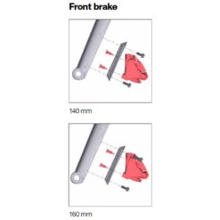 BMC Disc Brake Adapter FW / Fork - 140/160mm - Flat Mount - 300710 -SRAM Bike Parts Sales bmc scheibenbremsadapter front flatmount 300710 820728