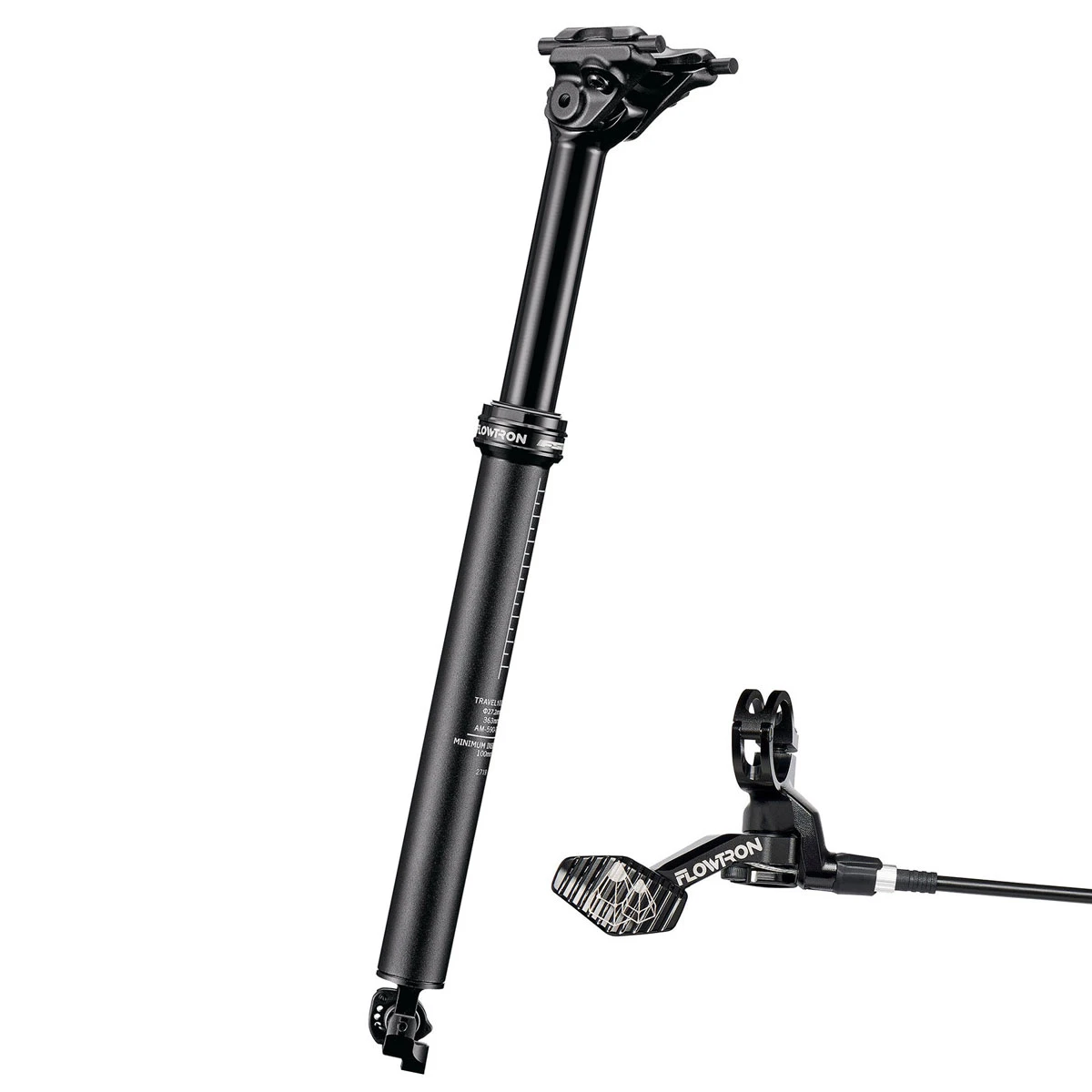 FSA Flowtron 27.2 XC Dropper Seatpost With Remote Lever - ITC Clamping - 100mm Travel 1 FSA Flowtron 27.2 XC Dropper Seatpost With Remote Lever - ITC Clamping - 100mm Travel