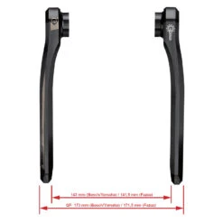 FSA KFX E-Bike Crank Arms For Bosch Gen 4 / Yamaha / Fazua - ISIS - CK-9011/IS - Black - 2nd Choice -SRAM Bike Parts Sales fsa kfx e bike crank arms ck 9011 3 986872 1