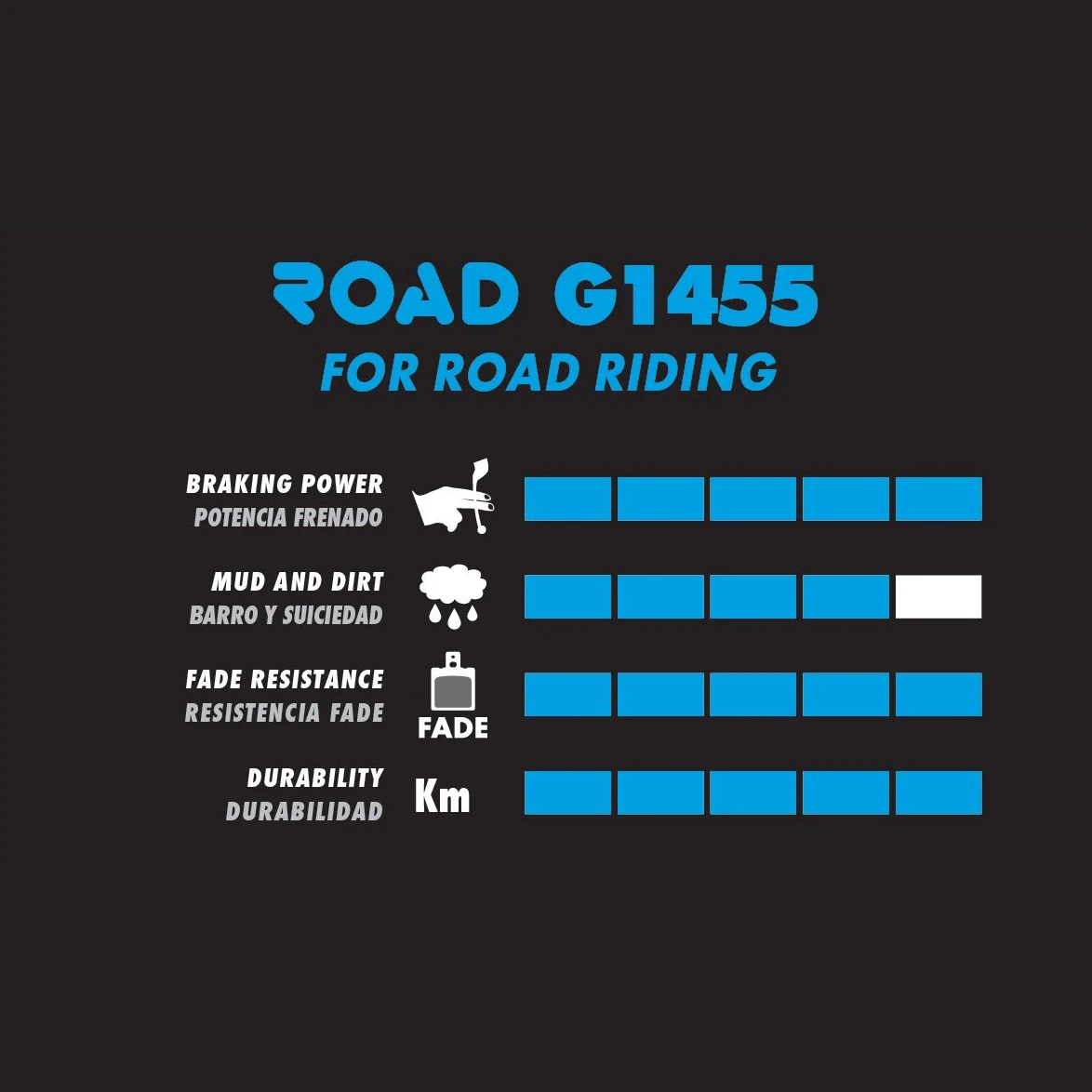 Galfer Road G1455 Disc Brake Pads - FD469 | SRAM HRD, RED 22, Force, Rival, Level 2 Galfer Road G1455 Disc Brake Pads - FD469 | SRAM HRD, RED 22, Force, Rival, Level - Image 2