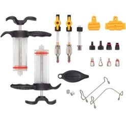 Jagwire Elite Brake Bleed Kit For Shimano, Magura, Tektro, TRP | Mineral Oil -SRAM Bike Parts Sales jagwire elite bleed kit mineral fluid parts 1218132