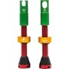 Peaty's X Chris King Tubeless Valves - MK2 - Rasta (50to01)