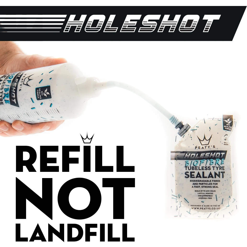 Peaty's Holeshot BioFibre Tubeless Tyre Sealant 500ml 3 Peaty's Holeshot BioFibre Tubeless Tyre Sealant 500ml - Image 3