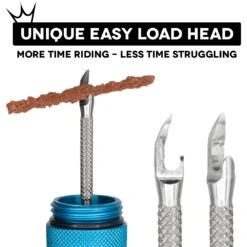 Peaty's Holeshot Tubeless Puncture Plugger Kit - Navy -SRAM Bike Parts Sales peatys holeshot set de reparation tubeless 4 1493714