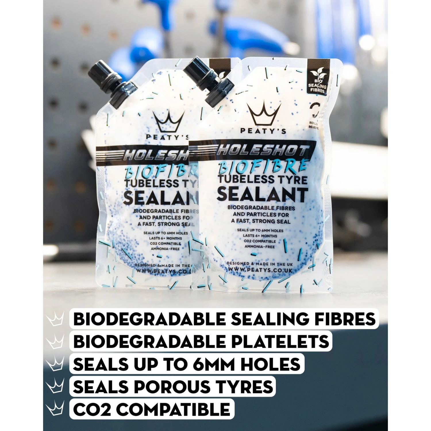 Peaty's Holeshot Tubeless Conversion Kit - 25mm 8 Peaty's Holeshot Tubeless Conversion Kit - 25mm - Image 8