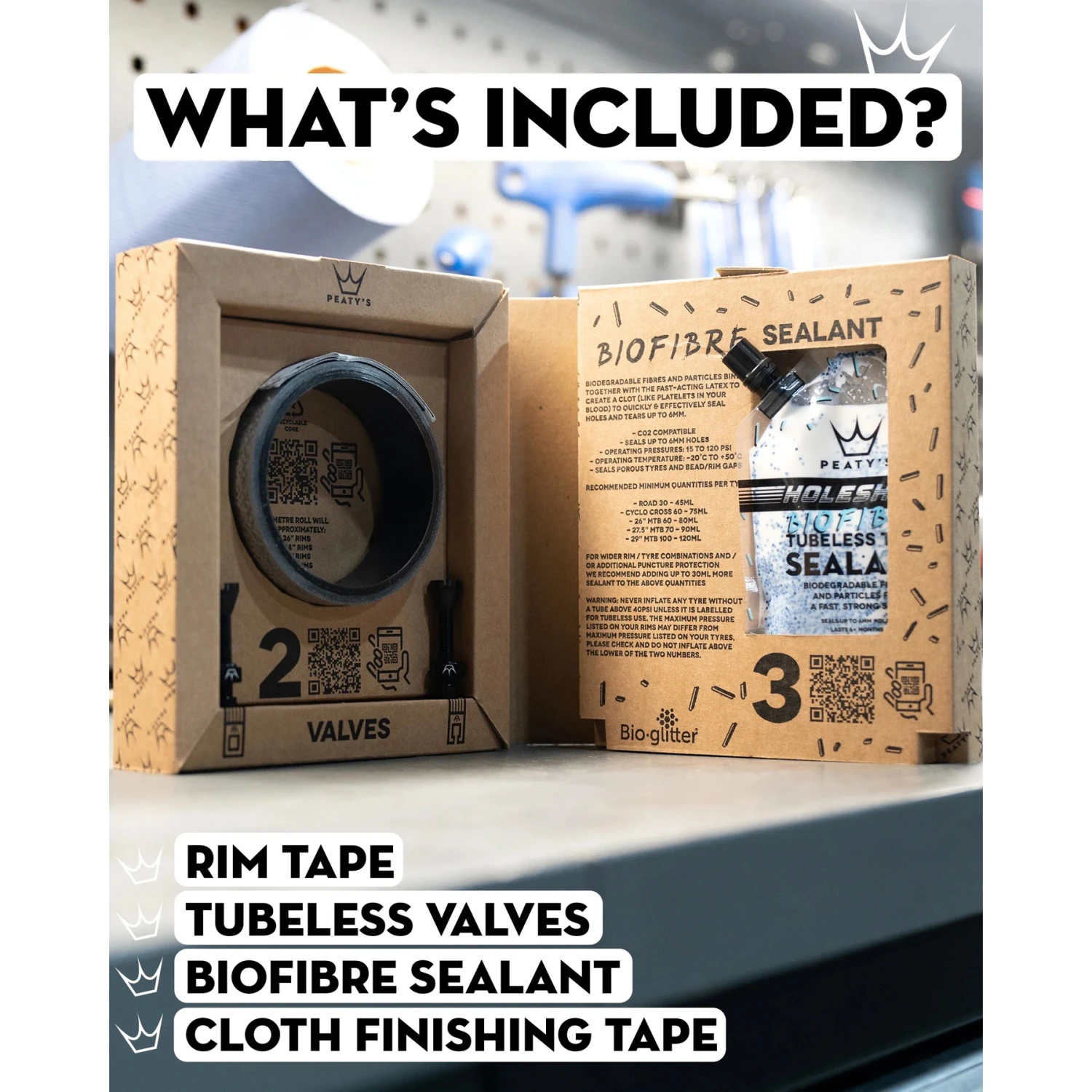 Peaty's Holeshot Tubeless Conversion Kit - 25mm 5 Peaty's Holeshot Tubeless Conversion Kit - 25mm - Image 5