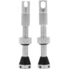 Peaty's X Chris King Tubeless Valves - MK2 - Silver