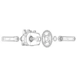 Rotor EKAPIC Crank Arms - EMTB | ISIS - For Brose Mag (QF 170 Mm) -SRAM Bike Parts Sales rotor ekapic crankset for brose construction 1258554