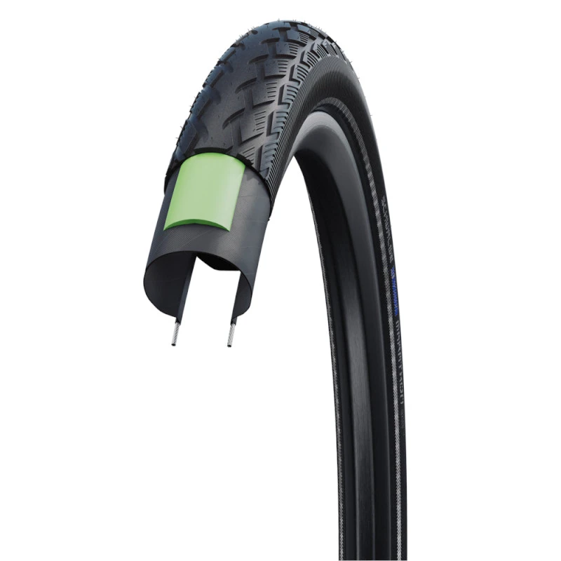 Schwalbe Marathon Wire Bead Tire - Performance | Addix Eco | Green Guard - E-25 - 28x1 1/2" | Black Reflex 2 Schwalbe Marathon Wire Bead Tire - Performance | Addix Eco | Green Guard - E-25 - 28x1 1/2" | Black Reflex - Image 2