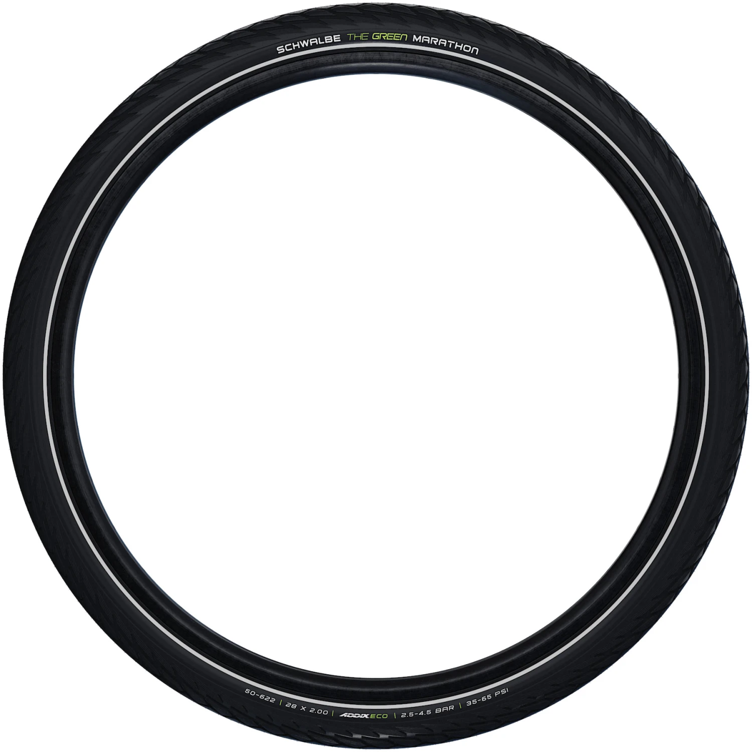 Schwalbe Marathon Wire Bead Tire - Performance | Addix Eco | Green Guard - E-25 - 28x1 1/2" | Black Reflex 4 Schwalbe Marathon Wire Bead Tire - Performance | Addix Eco | Green Guard - E-25 - 28x1 1/2" | Black Reflex - Image 4
