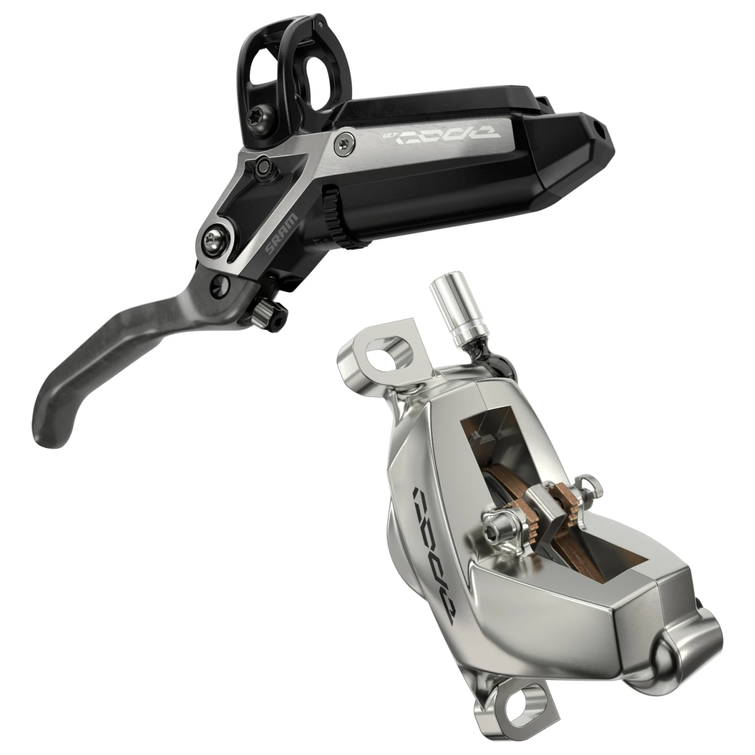 SRAM Code Stealth Disc Brake - Ultimate | 4-Piston | C1 - Front | Black 1 SRAM Code Stealth Disc Brake - Ultimate | 4-Piston | C1 - Front | Black