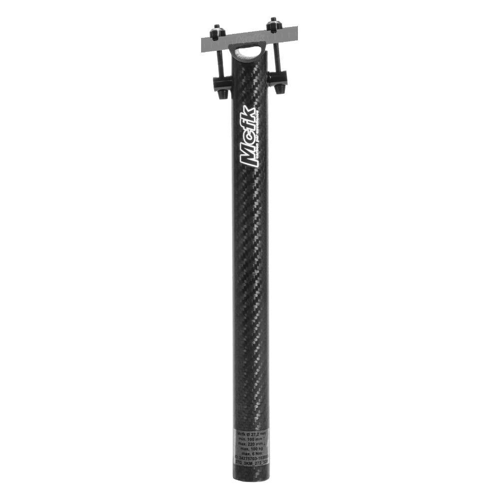 Mcfk Seatpost Straight - 27,2mm - 3K Matte 1 Mcfk Seatpost Straight - 27,2mm - 3K Matte