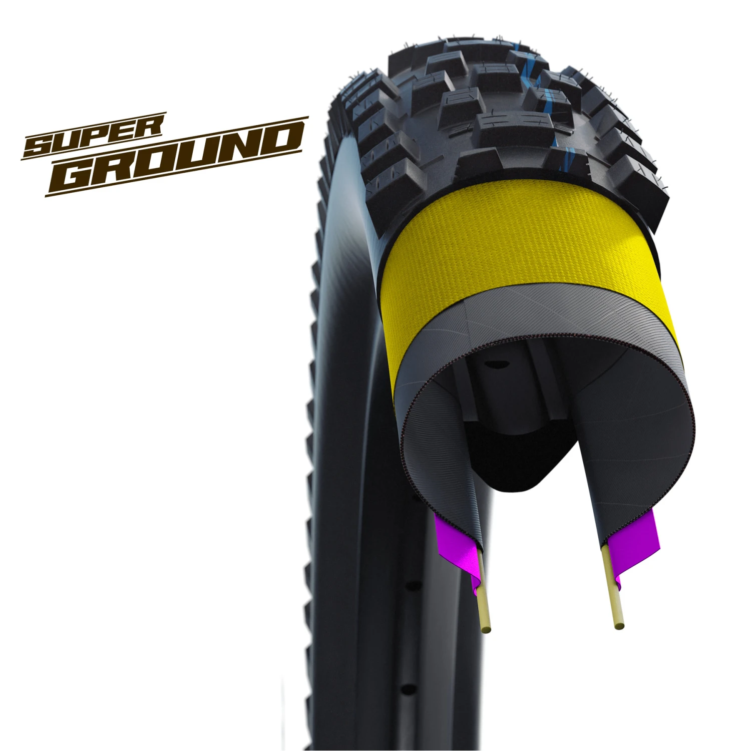 Schwalbe Racing Ray Folding Tire - Evolution | AddixSpeedGrip | SuperGround | TLEasy | E-25 - 27.5x2.25" 4 Schwalbe Racing Ray Folding Tire - Evolution | AddixSpeedGrip | SuperGround | TLEasy | E-25 - 27.5x2.25" - Image 4