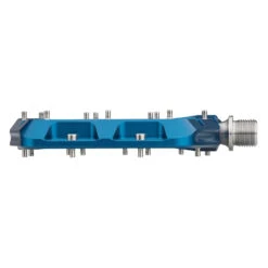 Wolf-tooth Wolf Tooth Waveform Flat Pedals - Large - Blue -SRAM Bike Parts Sales wolf tooth waveform al bl 03 1440681
